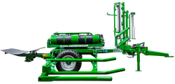 McHale 991T high speed Twin dispenser round bale wrapper